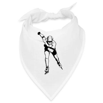 Schlittschuh - Bandana - Weiß - Vorne