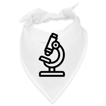 Mikroskop - Bandana - Weiß - Vorne