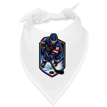 Eisjäger 86 – Hockey-Action - Bandana - Weiß - Vorne