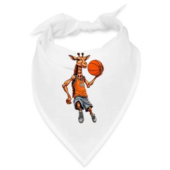 Giraffe Basketball - Bandana - Weiß - Vorne