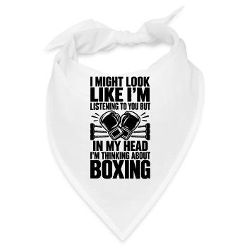 Boxer, Boxer, Liebhaber, Kampfsport, Fitness - Bandana - Weiß - Vorne