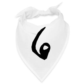 6 - Bandana - Weiß - Vorne