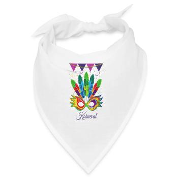 Karneval Fasching Karneval Kostüm - Bandana - Weiß - Vorne