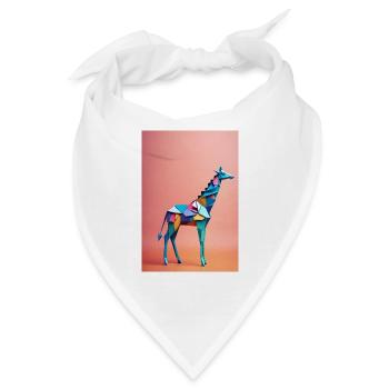 Origami Giraffe - Bandana - Weiß - Vorne