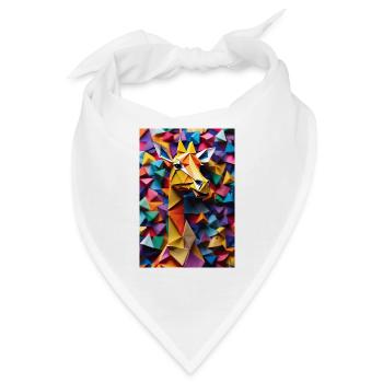 Origami Giraffe - Bandana - Weiß - Vorne