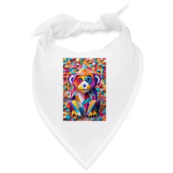 Baby-Affe - Bandana - Weiß - Vorne