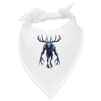 Wendigo / böser Geist / Besitzergreifend / Horror - Bandana - Weiß - Vorne