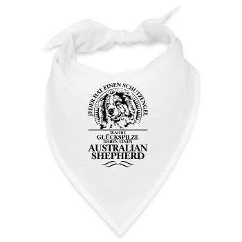 AUSTRALIAN SHEPHERD Schutzengel Hunde Wilsigns - Bandana - Weiß - Vorne