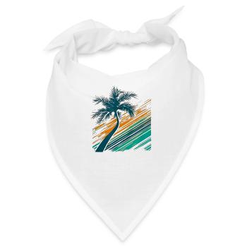 Palm Tree Logo - Bandana - Weiß - Vorne