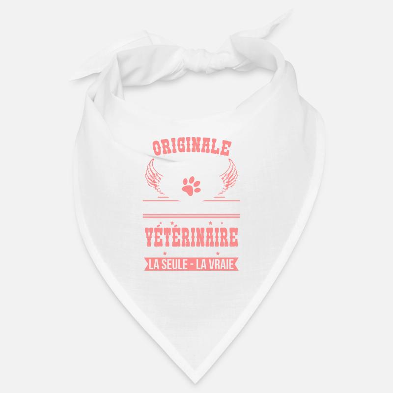 Authentique et véritable vétérinaire - Originale - Bandana - blanc