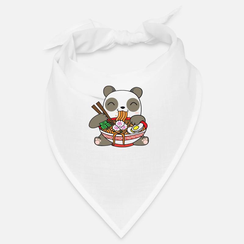 Panda mangeant ramen Bandana