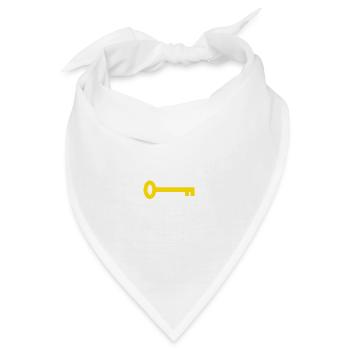 Einfachheit ist der Schlüssel, motivierendes Zitat - Bandana - Weiß - Vorne