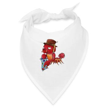 Tierkreis: Krebs - Bandana - Weiß - Vorne
