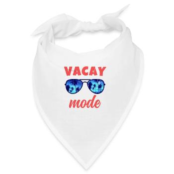 Sommerurlaub Familienausflug Retro Beach Vacay Mode - Bandana - Weiß - Vorne