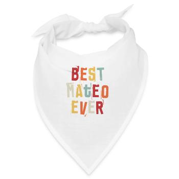 Best Mateo Ever Vorname Retro Text Geschenk - Bandana - Weiß - Vorne