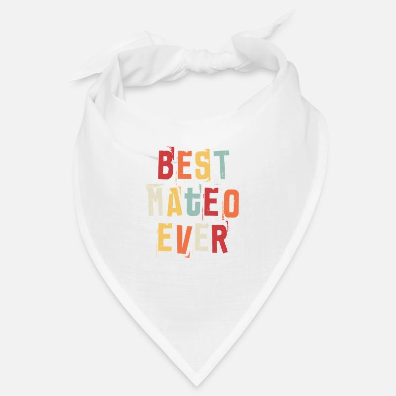 Best Mateo Ever First Name Retro Text Gift Bandana