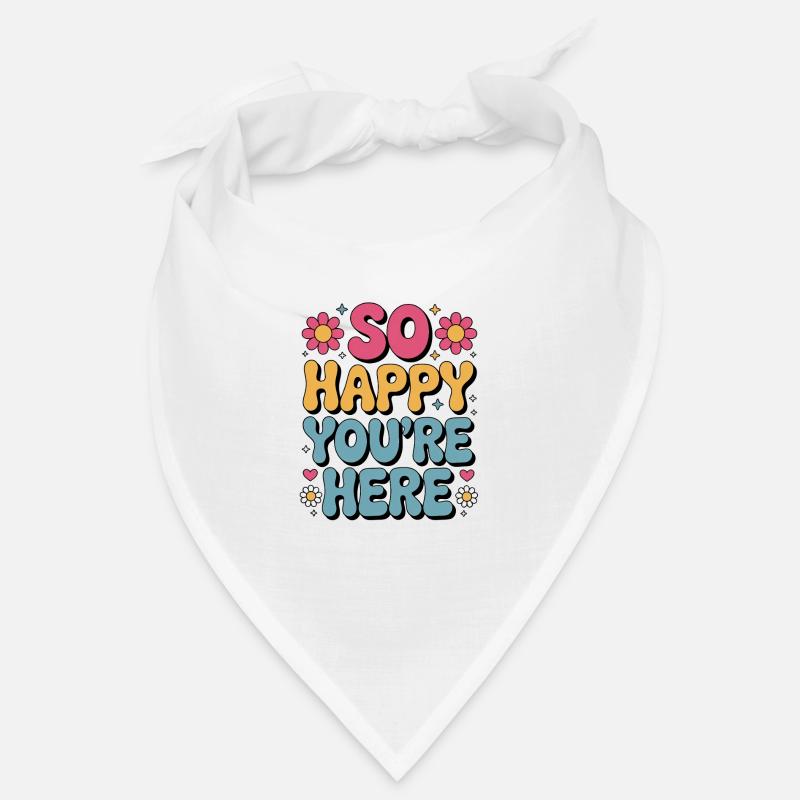 Tellement content que vous soyez ici Retro Bandana