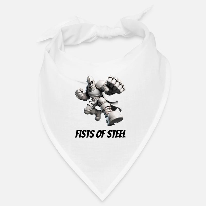 Fäuste aus Stahl - Bandana - Weiß