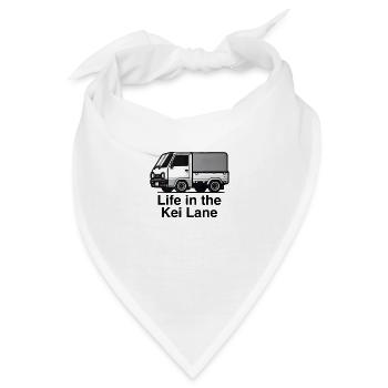 Life in the Kei Lane Japanese Truck Culture - Bandana - Weiß - Vorne