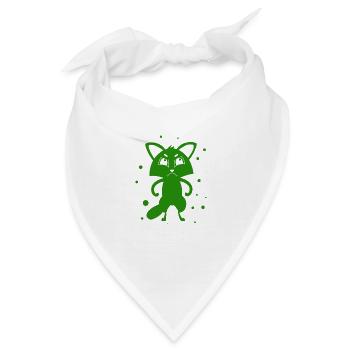 Fuchs - Tier Zoo Tierfreund Naturschutz - Bandana - Weiß - Vorne