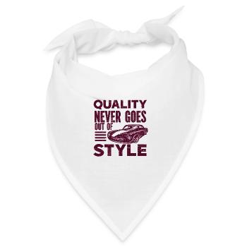 Oldtimer Auto-Veteran Autoklassiker Freiheit USA - Bandana - Weiß - Vorne