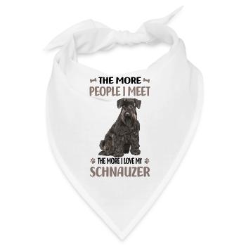 Schnauzer - Bandana - Weiß - Vorne