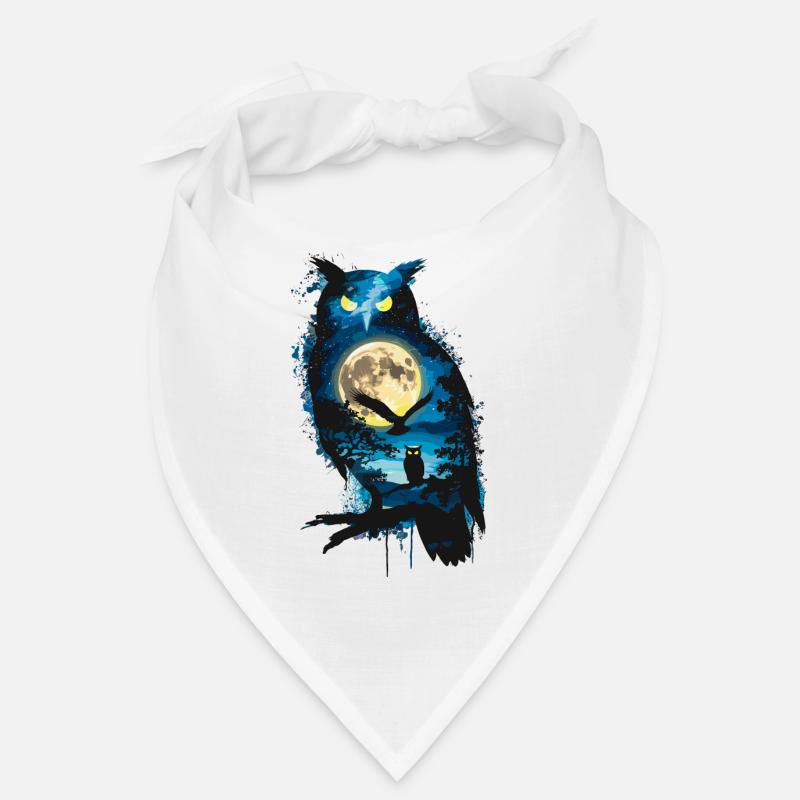 Niedliche Eule als Zauberer für einen Eulen Fans Bandana