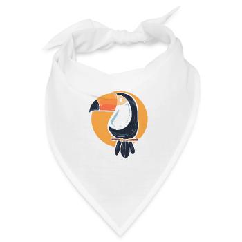 Tropical Toucan Haustier Liebhaber Gift - Bandana - Weiß - Vorne