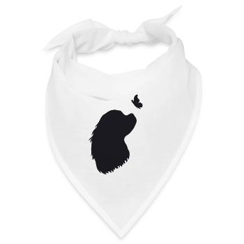Cavalier King Charles Spaniel - Bandana - Weiß - Vorne