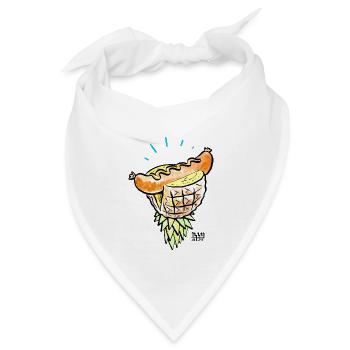 tropical wurst - Bandana - Weiß - Vorne