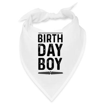 Birthday Boy - Bandana - Weiß - Vorne