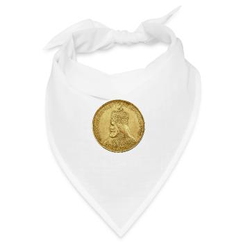 Haile Selassie I Jah Rastafari Rasta Reggae Roots  - Bandana - Weiß - Vorne