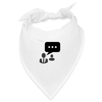 community Kommunikation Redefreiheit - Bandana - Weiß - Vorne
