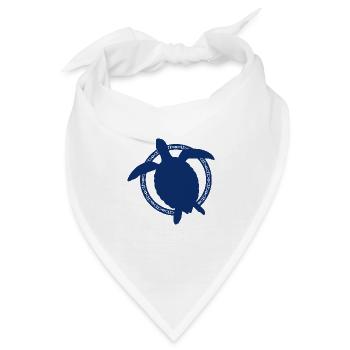 Schildkröte / Kriechtier - Reptilie - Bandana - Weiß - Vorne