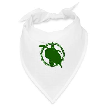 Schildkröte / Kriechtier - Reptilie - Bandana - Weiß - Vorne