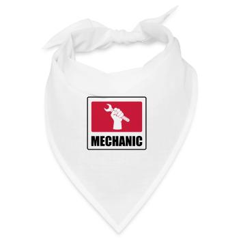 Mechaniker - Bandana - Weiß - Vorne
