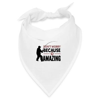 Angler Angelhaken Angelrute Sportfischer - Bandana - Weiß - Vorne