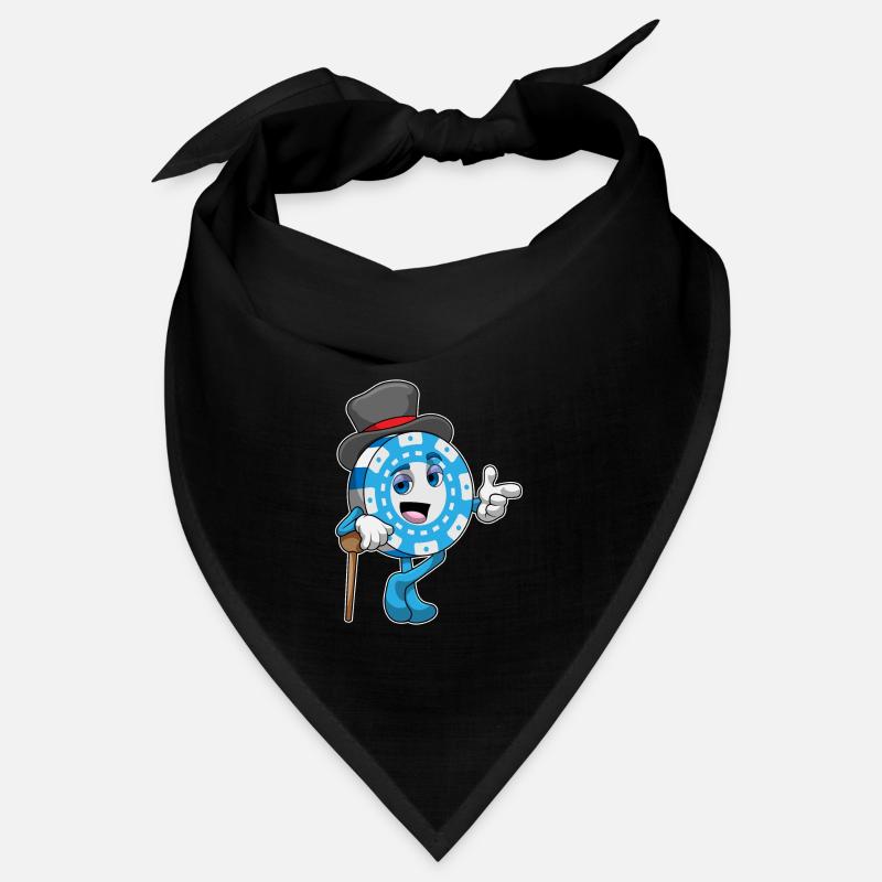 Playing poker with poker chips Bandana