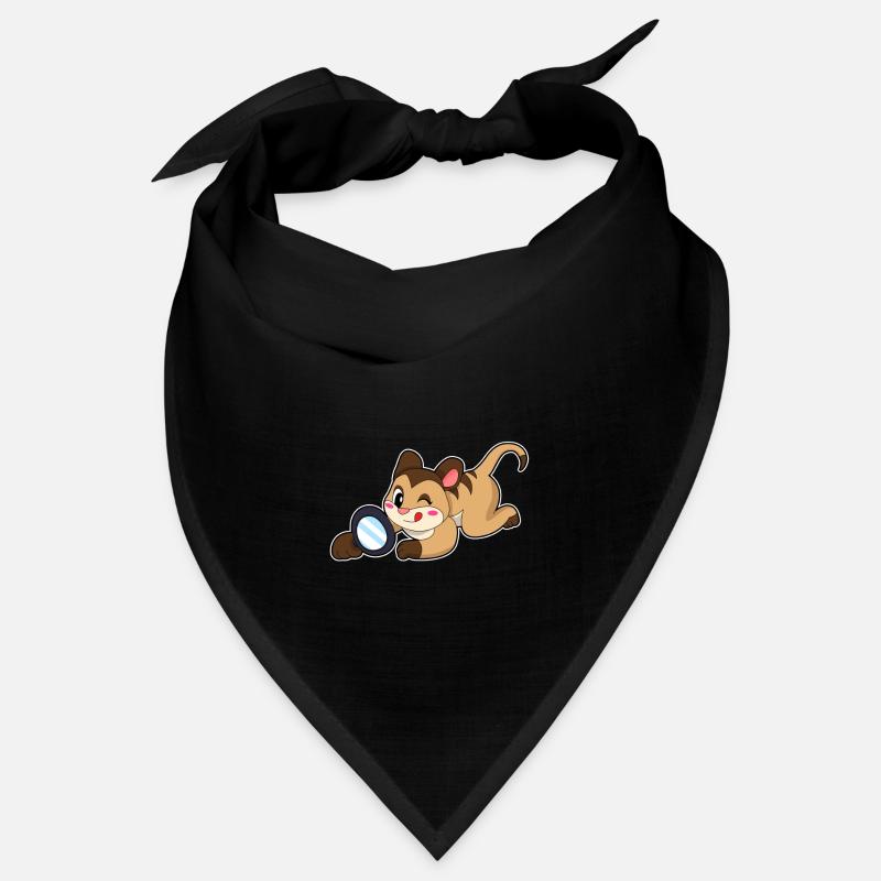 Erdmännchen mit Lupe Bandana