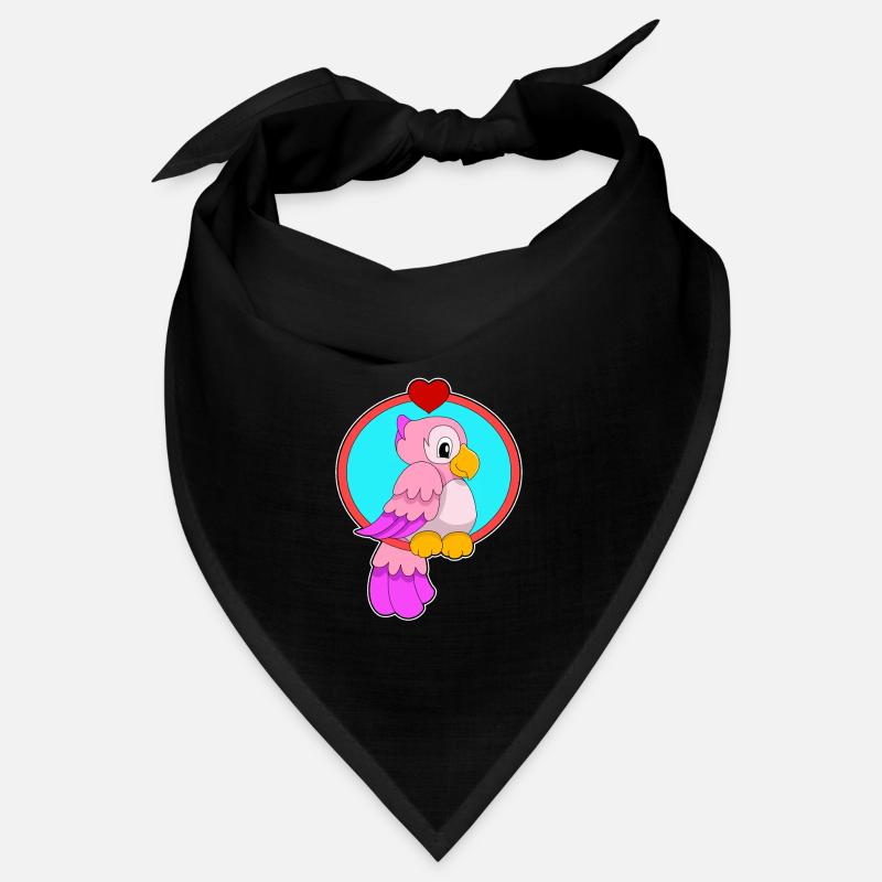 Parrot with heart Bandana