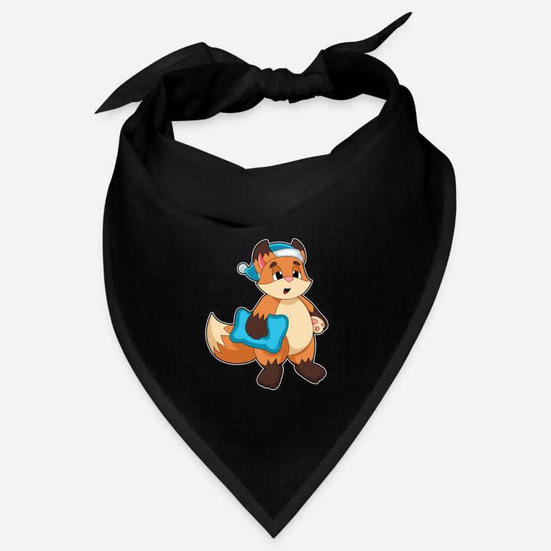 Renard avec bonnet de couchage Bandana