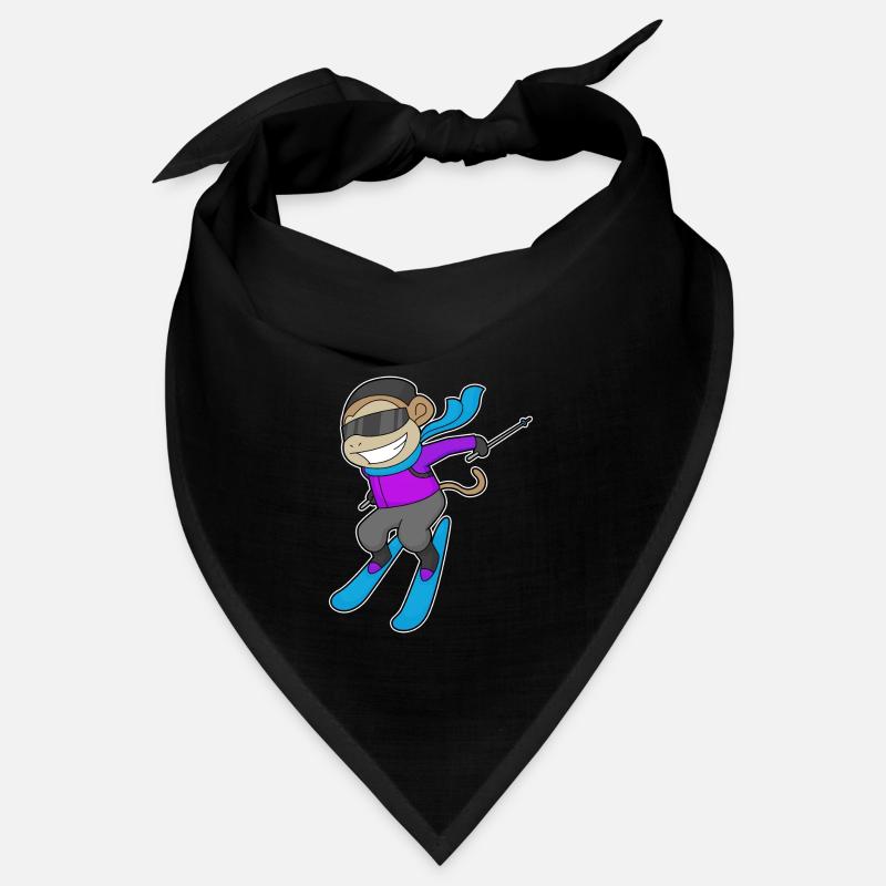 Monkey Skier Skier Skier Bandana
