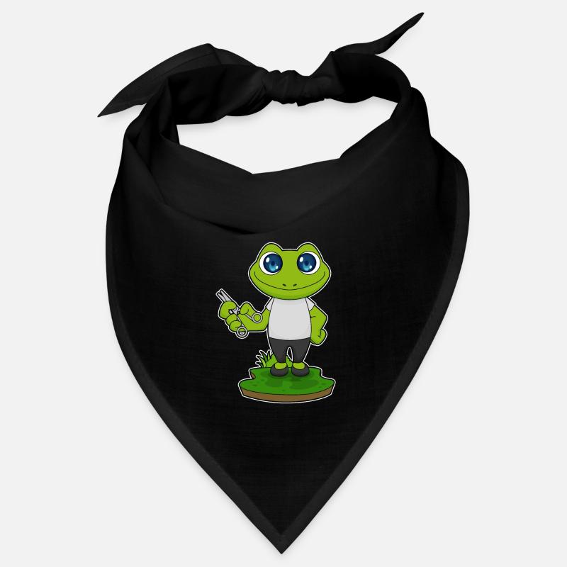 Frosch Barbier Schere Bandana