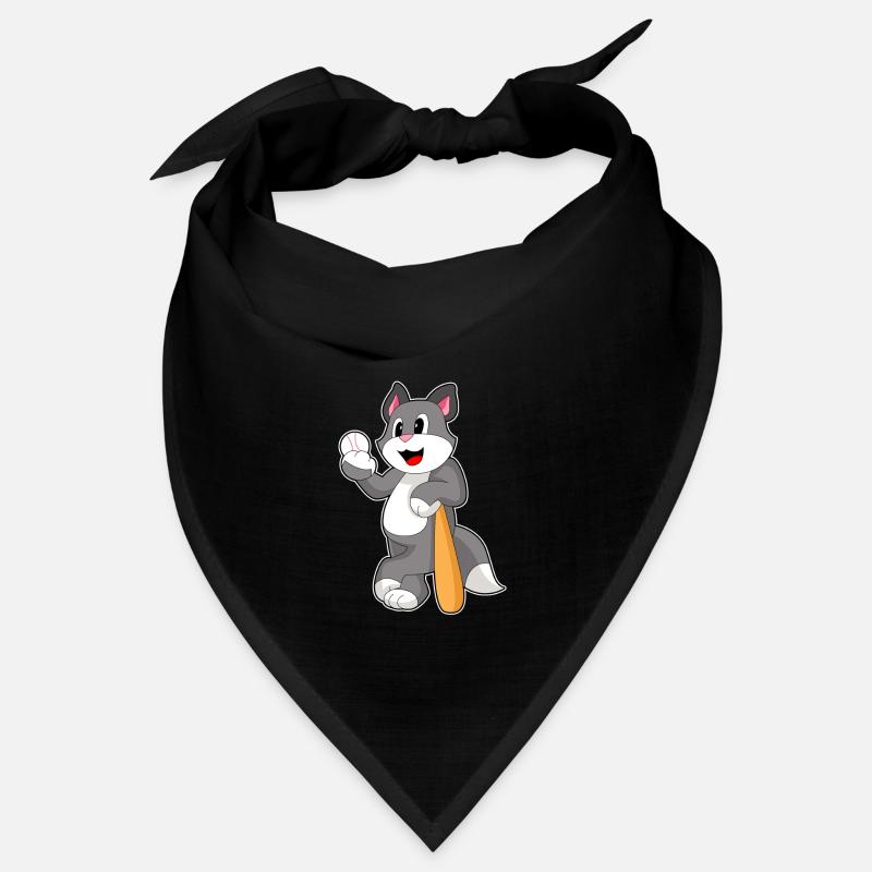 Cat Baseball Baseball Bats Bandana