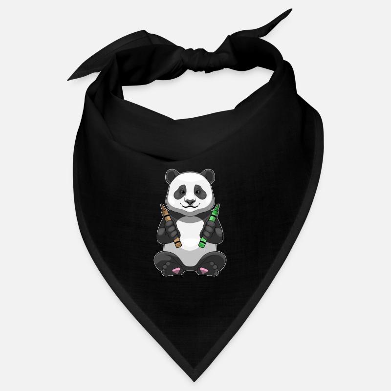 École de crayons de couleur Panda Student Bandana