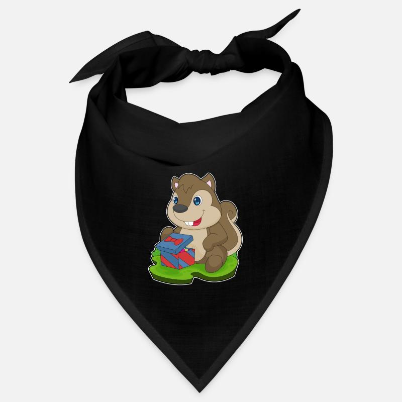 Squirrel Christmas Package Bandana