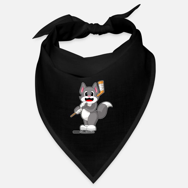 Katze Eishockey Eishockeyschläger Bandana