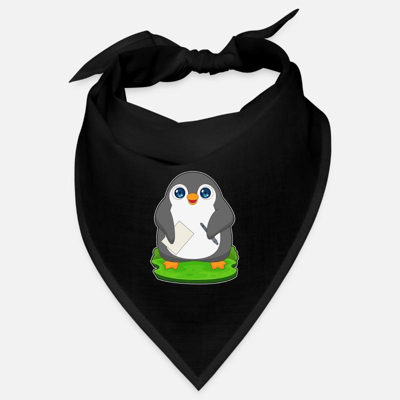 Pinguin Stift Papier Bandana