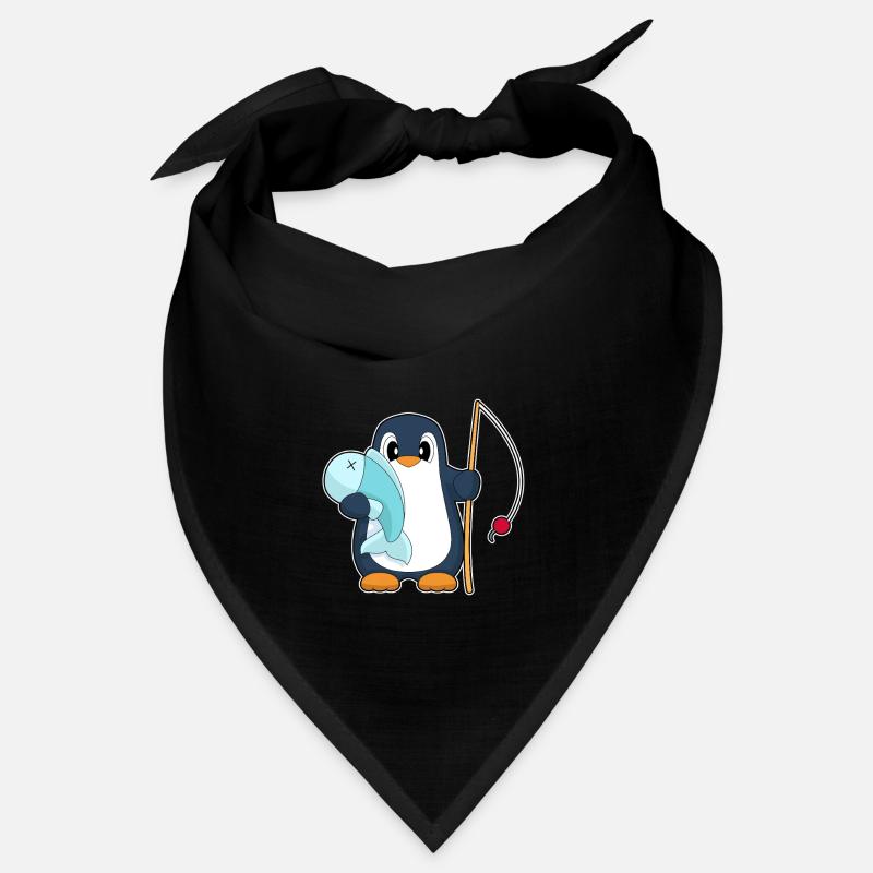 Pingouin Pêcheur Poisson Pêche Bandana