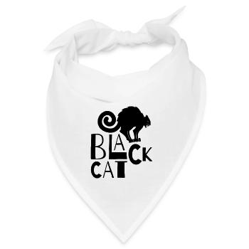 Black Cat - Bandana - Weiß - Vorne